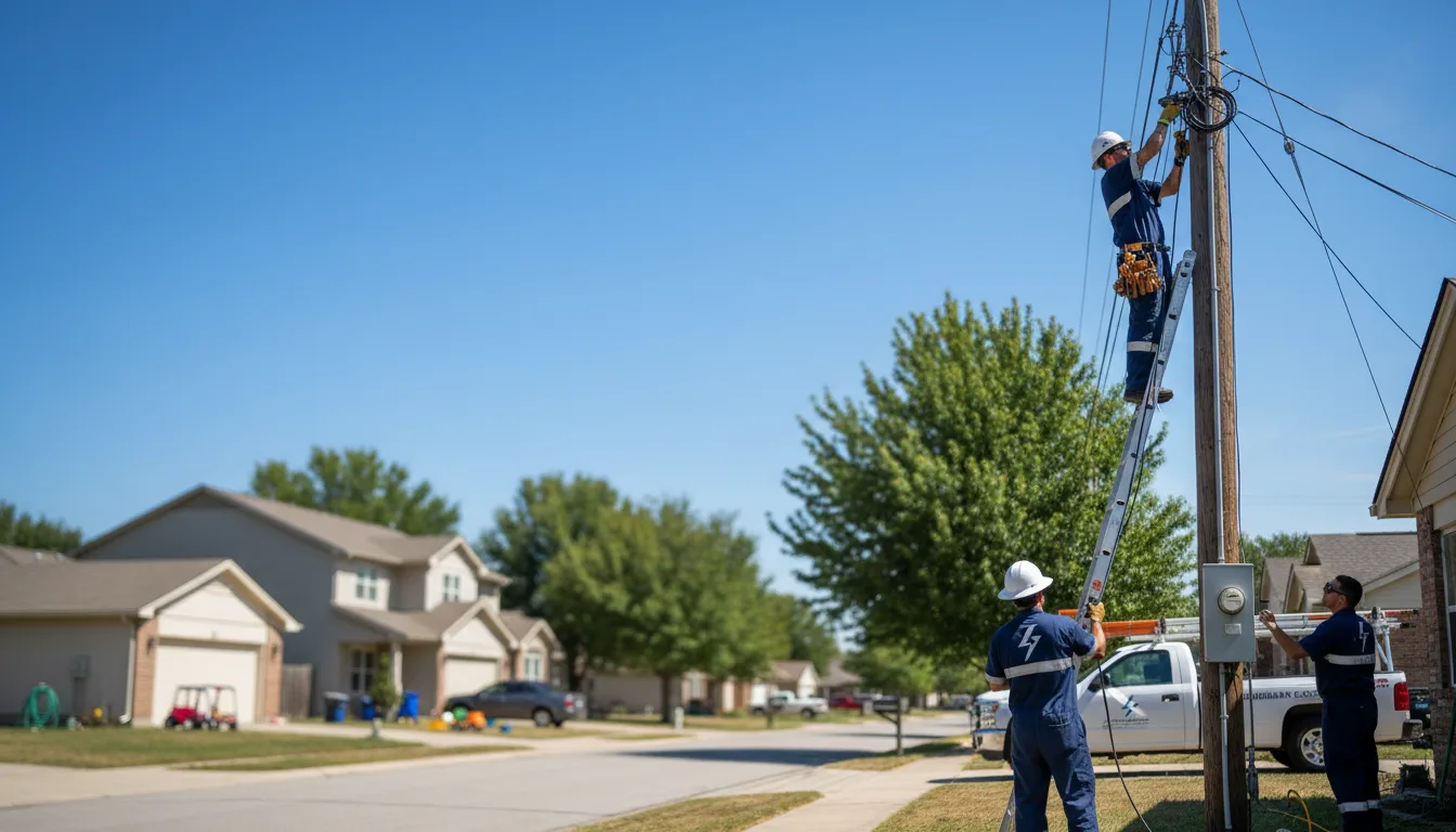 Residential electrician providing installation services in Kiel, WI